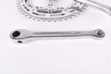 Cottered chromed steel fluted crankset with 52/44 teeth and 170mm length from the 1950s / 1960s / 1970s