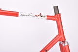 Steel Frame with Gios Torino Super Record Decals in 59.5 cm (c-t) / 58 cm (c-c) with Campagnolo dropouts from the 1980s