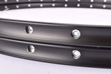 NOS Rigida 15/21 black anodized Clincher Rim Set in 28"/622mm (700C) with 36 holes