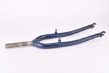26" Dark Blue MTB Steel Fork with Eyelets for Fenders
