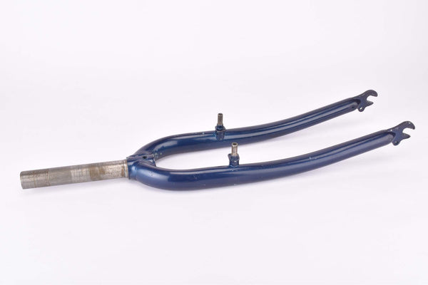 26" Dark Blue MTB Steel Fork with Eyelets for Fenders