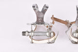 Steel Pedal Set with Alpino Toe Clips and Super Sport Straps from the 1980s