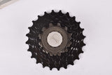 NOS/NIB Shimano #CS-HG50-7AI 7-speed STI / SIS Hyperglide cassette with 11-24 teeth in black finish from 1999