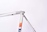 Peugeot A 500 Galaxie vintage aluminum road bike frame in 60 cm (c-t) / 58.5 cm (c-c) with Aviatube Dural tubing from 1987 / 1988