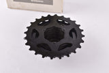 NOS/NIB Shimano #CS-HG50-7AI 7-speed STI / SIS Hyperglide cassette with 11-24 teeth in black finish from 1999