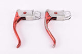 Weinmann AG De Luxe red anodized patent non-aero Brake lever set from the 1950s