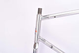 Peugeot A 500 Galaxie vintage aluminum road bike frame in 60 cm (c-t) / 58.5 cm (c-c) with Aviatube Dural tubing from 1987 / 1988