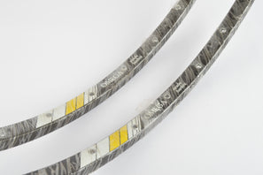 NOS Campagnolo Omega Strada Hardox 700C/622mm clincher rim set (2 rims) with 32 holes, from the 1980s