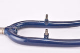 26" Dark Blue MTB Steel Fork with Eyelets for Fenders