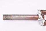 28" Brown Steel Fork with Eyelets for Fenders, Rack and Braze-on for Dynamo