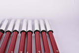 10 x Defectiv NOS Zefal Competition 4 red/chrome bike pumps in 520-560mm for SV-Valve (presta valve/scalverand Ventil)