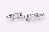 NOS Notario chromed steel quill pedals (two holes variant), one dust cap is missing