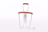 Brave Classic retro water bottle cage, silver