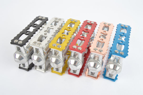 MKS Sylvan Touring pedals with english threading in black, silver, red, gold, blue, copper