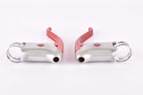 Weinmann AG De Luxe red anodized patent non-aero Brake lever set from the 1950s