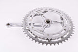 Cottered chromed steel fluted crankset with 52/44 teeth and 170mm length from the 1950s / 1960s / 1970s