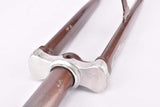 28" Brown Steel Fork with Eyelets for Fenders, Rack and Braze-on for Dynamo