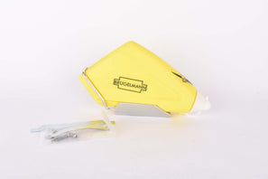 NOS yellow Brügelmann aero water bottle with dural aluminum alloy bottle cage