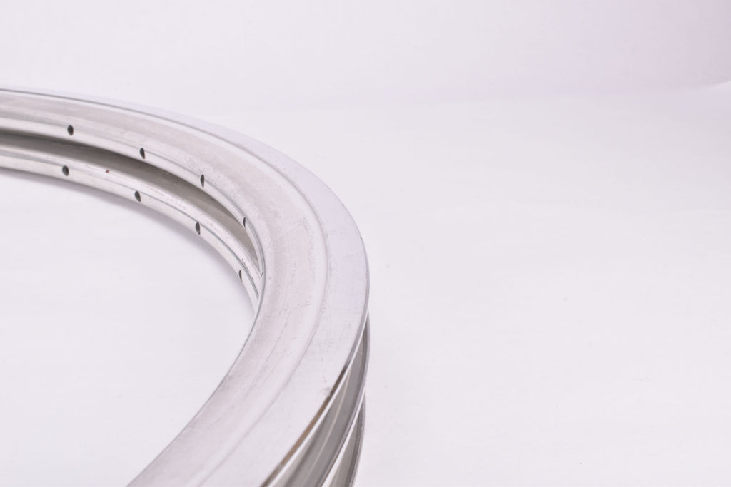 NOS Rigida DP 18 silver polished high profile aero Clincher Rim Set in ...