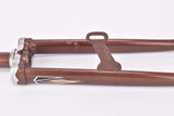 28" Brown Steel Fork with Eyelets for Fenders, Rack and Braze-on for Dynamo