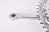 Cottered chromed steel fluted crankset with 52/44 teeth and 170mm length from the 1950s / 1960s / 1970s