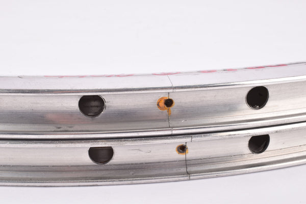 NOS Rigida DP 18 silver polished high profile aero Clincher Rim Set in ...