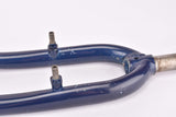 26" Dark Blue MTB Steel Fork with Eyelets for Fenders