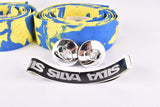 NOS Silva Cork handlebar tape in yellow/blue from the 1980s