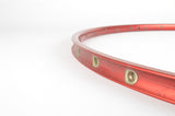 NEW FIR Sirius red anodized tubular single Rim 700c/622mm with 36 holes from the 1980s NOS