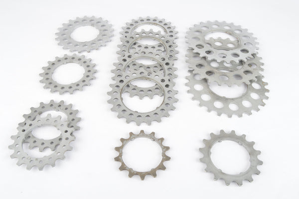 mixed lot Campagnolo Super Record Aluminium Freewheel Cogs from the 1980s