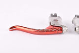 Weinmann AG De Luxe red anodized patent non-aero Brake lever set from the 1950s