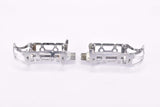 NOS Notario chromed steel quill pedals (two holes variant), one dust cap is missing