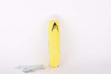 NOS yellow Brügelmann aero water bottle with dural aluminum alloy bottle cage