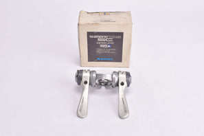 NOS/NIB Shimano 105 SC #SL-1055 clamp-on 7-speed gear lever shifter set from the late 1980s - 1990s
