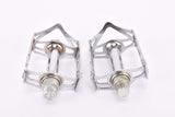 NOS Notario chromed steel quill pedals (two holes variant), one dust cap is missing