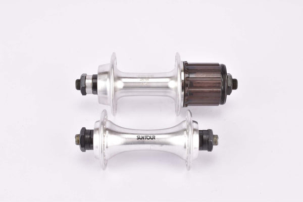 Suntour SL #HB-SL01-F / #FH-SL01-R 7-speed Micro Shift Power Flow Hub set with 36 holes from 1990 / 1991