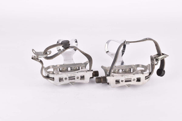 Sakae/Ringyo SR #SP-150 Pedal Set with Christophe Toe Clips and AFA Straps from the 1980s