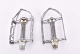 NOS Notario chromed steel quill pedals (two holes variant), one dust cap is missing