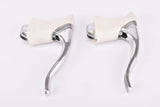 NOS Shimano 105 #BL-1050 non-aero brake lever set with rare white hoods from 1986