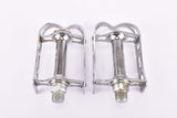 NOS Notario chromed steel quill pedals (two holes variant), one dust cap is missing