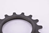 NOS Maillard / Atom Black steel Freewheel Adapter Cog, double threaded on inside, with 15 teeth