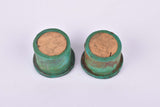 Green Verisol handlebar end plugs