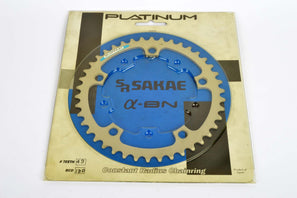 NOS Sakae/Ringyo SR Platinum Chainring with 42 teeth and 130 BCD from the 1980s NIB