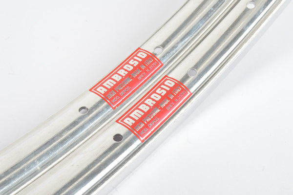 NOS Ambrosio High Pressure #Brev. N.25791 Clincher Rim Set 27" (18-630mm) 36 holes