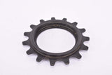 NOS Maillard / Atom Black steel Freewheel Adapter Cog, double threaded on inside, with 15 teeth
