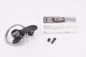 NOS Shimano 200GS #SL-M201-R right side handlebar thumb shifter 7-speed SIS gear lever from 1989 / 1990