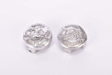 Gaslo Capsula Brevettata aluminum handlebar end plugs from the 1950s