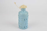 NEW Made in Italy 228 water bottle and 236 water bottle cage in blue/white from 1960s NOS