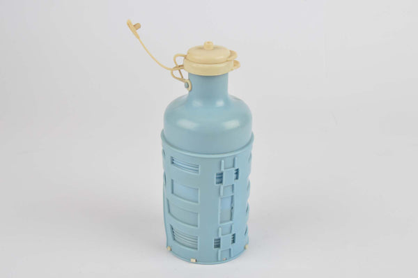 NEW Made in Italy 228 water bottle and 236 water bottle cage in blue/white from 1960s NOS