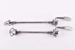 Campagnolo quick release set Record and Super Record, #1001/3 and #1006/8x6 front and rear Skewer from the 1970s - 80s